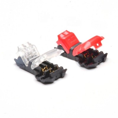 Non-stripped quick wire terminal block connector HY-JXD-T2 18-22 AWG pluggable Led wire joint cable connector